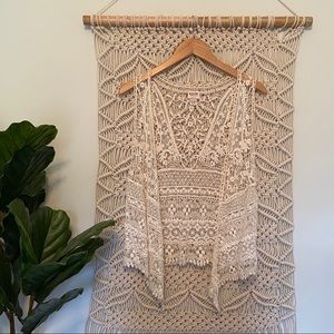 Mossimo Boho Crochet Vest